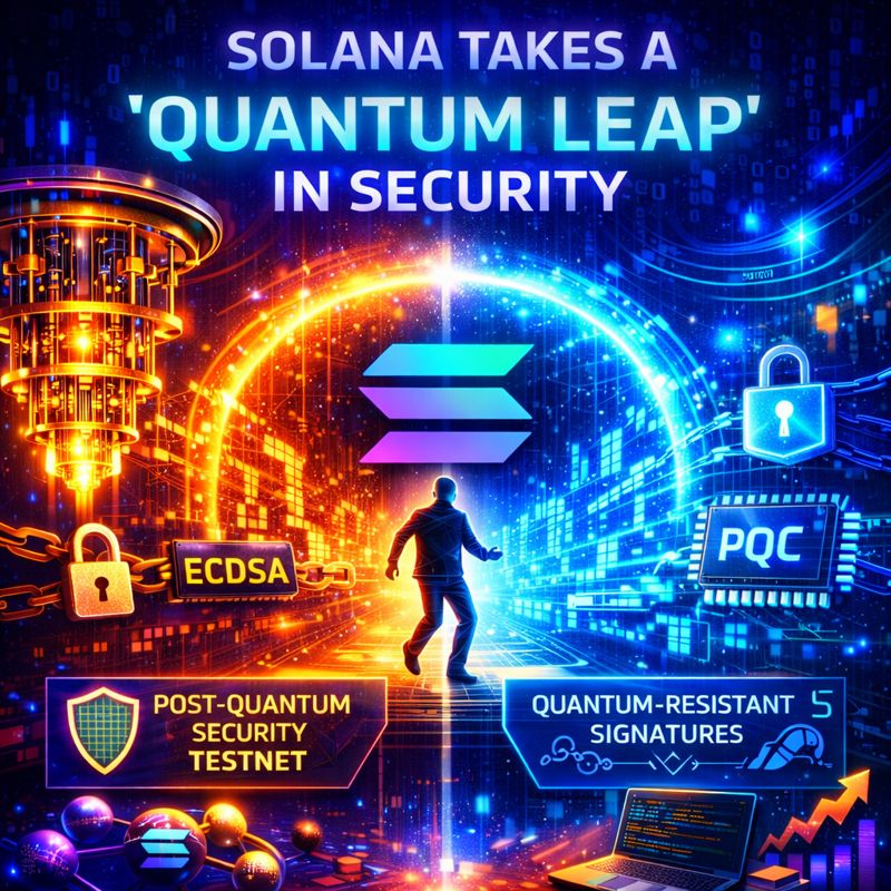 Solana quantum security testnet and post-quantum blockchain upgrade
