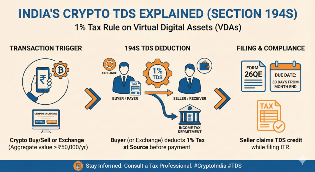 crypto tds in india explained under section 194s